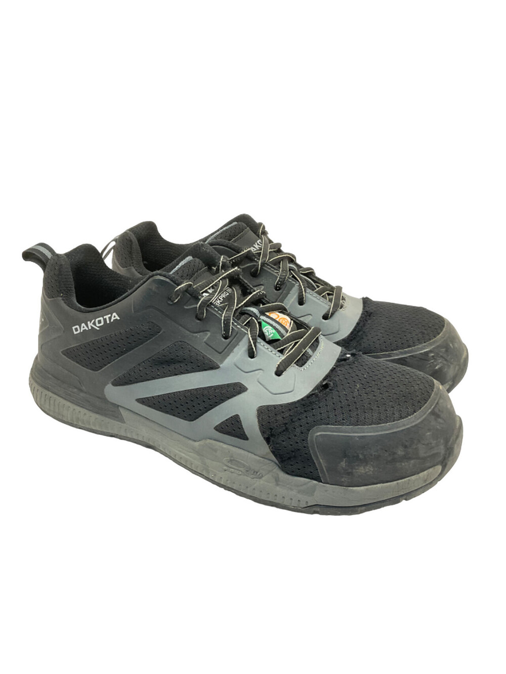 Dakota Men's Low-Cut Composite Toe 3821 Athletic Work Shoes Black/Grey Size 10M